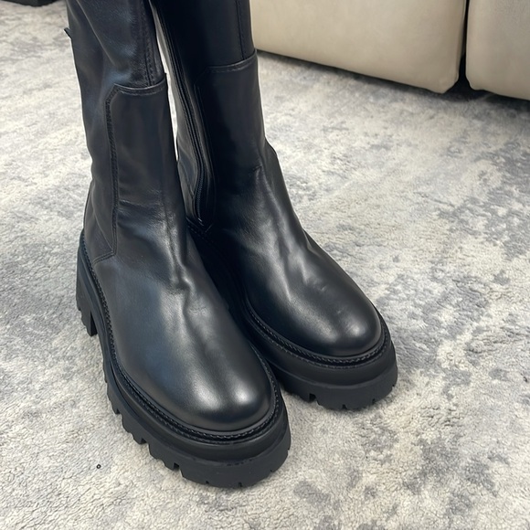 NIB Zadig & Voltaire Ride Chelsea High Smooth Leather Over the Knee Boots 38 - Picture 11 of 14